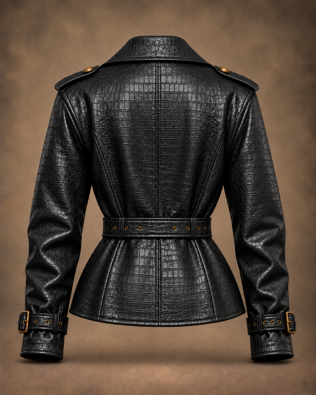 Balci Ateliers – Damen Jacke Balci Edition, hüftlang, schwarz, Rückansicht