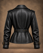 Balci Ateliers – Damen Jacke Balci Edition, hüftlang, schwarz, Rückansicht