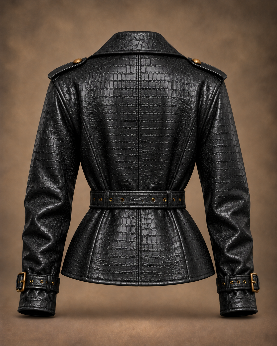 Balci Ateliers – Damen Jacke Balci Edition, hüftlang, schwarz, Rückansicht