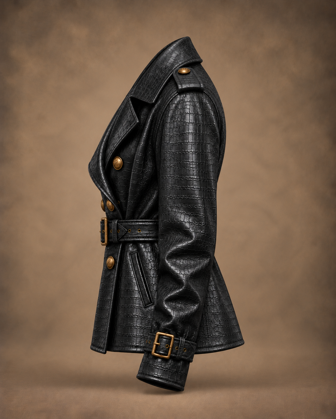 Balci Ateliers – Damen Jacke Balci Edition, hüftlang, schwarz, Seitenansicht