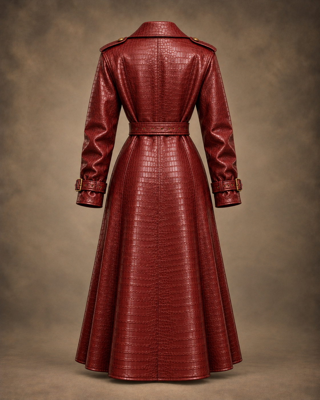 Balci Ateliers – Damen Jacke Balci Edition, mantel, burgund, Rückansicht