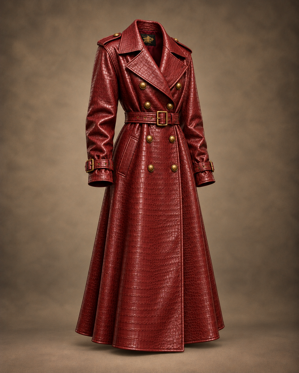 Balci Ateliers – Damen Jacke Balci Edition, mantel, burgund, Dreiviertelansicht