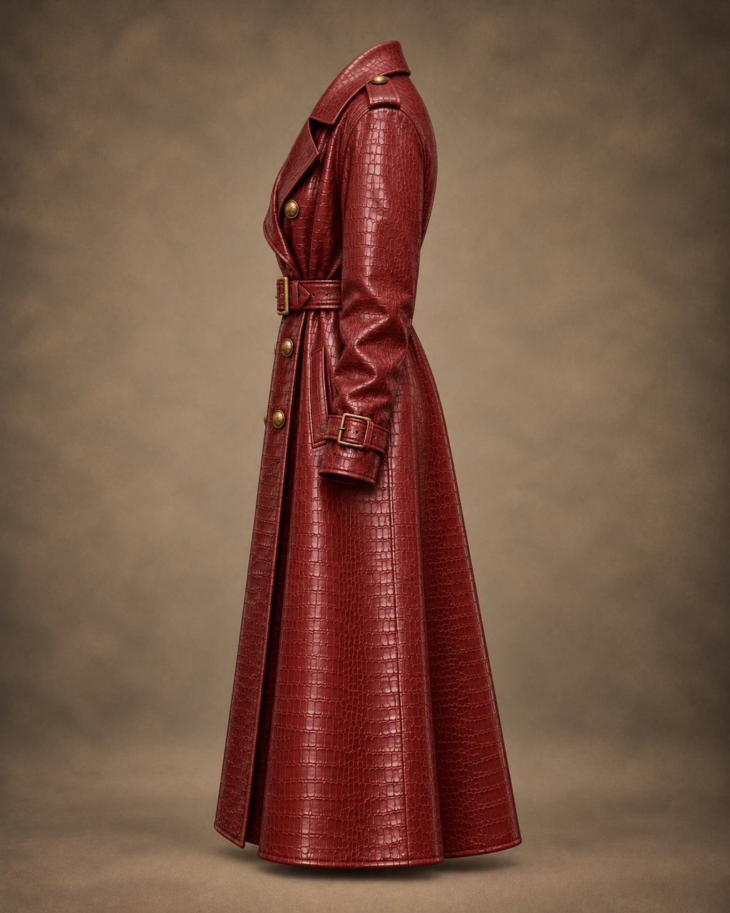 Balci Ateliers – Damen Jacke Balci Edition, mantel, burgund, Seitenansicht