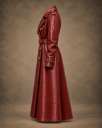 Balci Ateliers – Damen Jacke Balci Edition, mantel, burgund, Seitenansicht