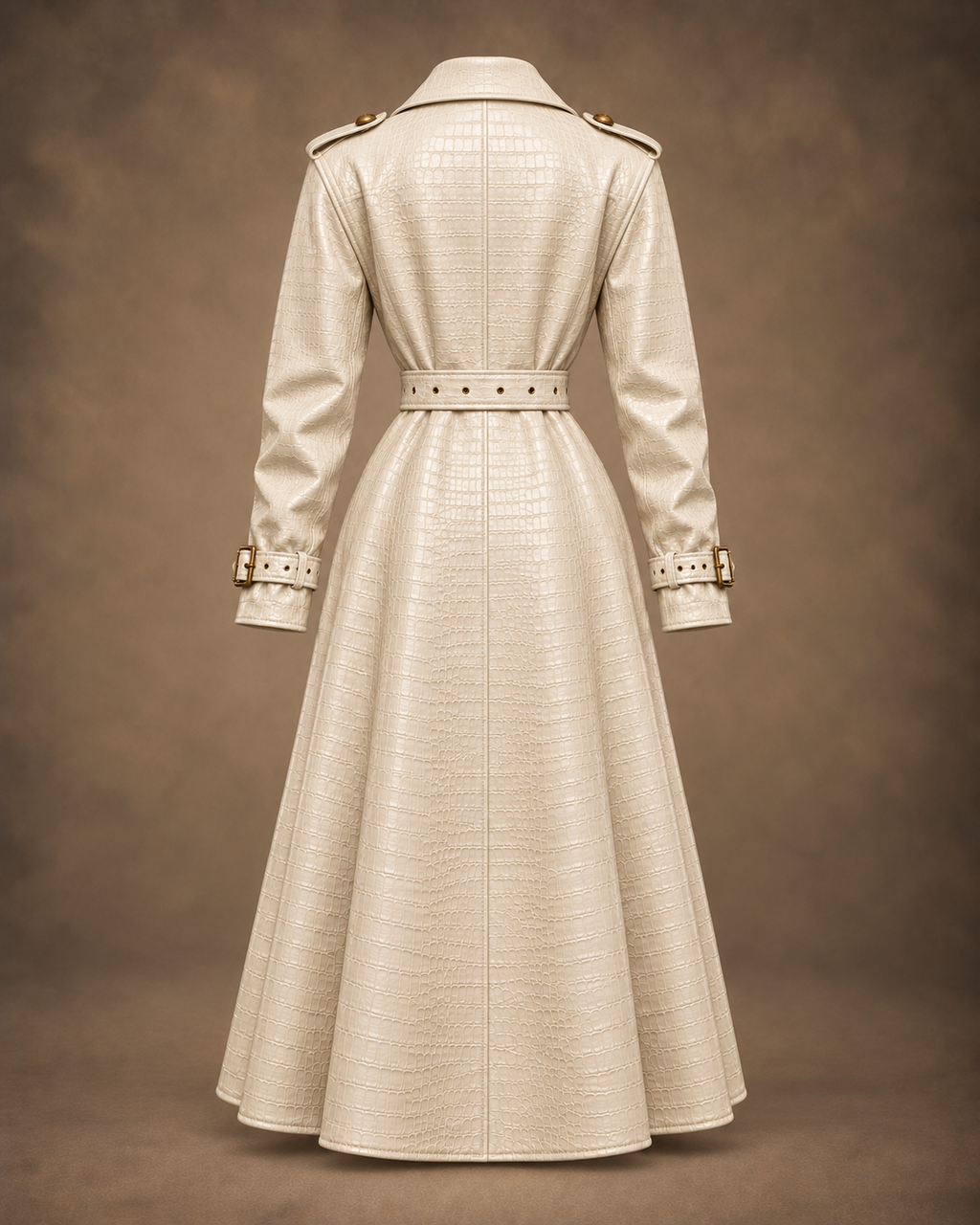 Balci Ateliers – Damen Jacke Balci Edition, mantel, ivory, Rückansicht