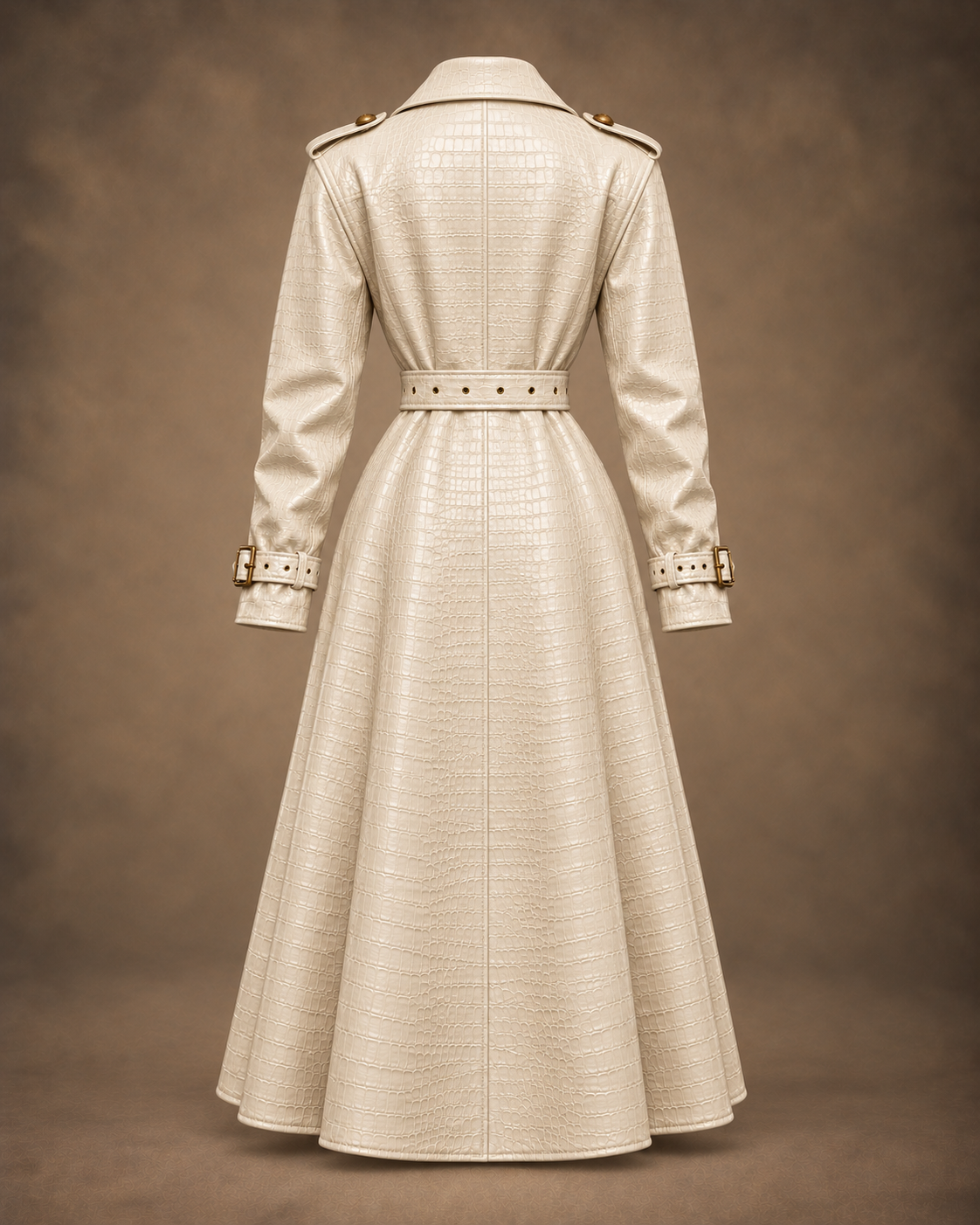 Balci Ateliers – Damen Jacke Balci Edition, mantel, ivory, Rückansicht