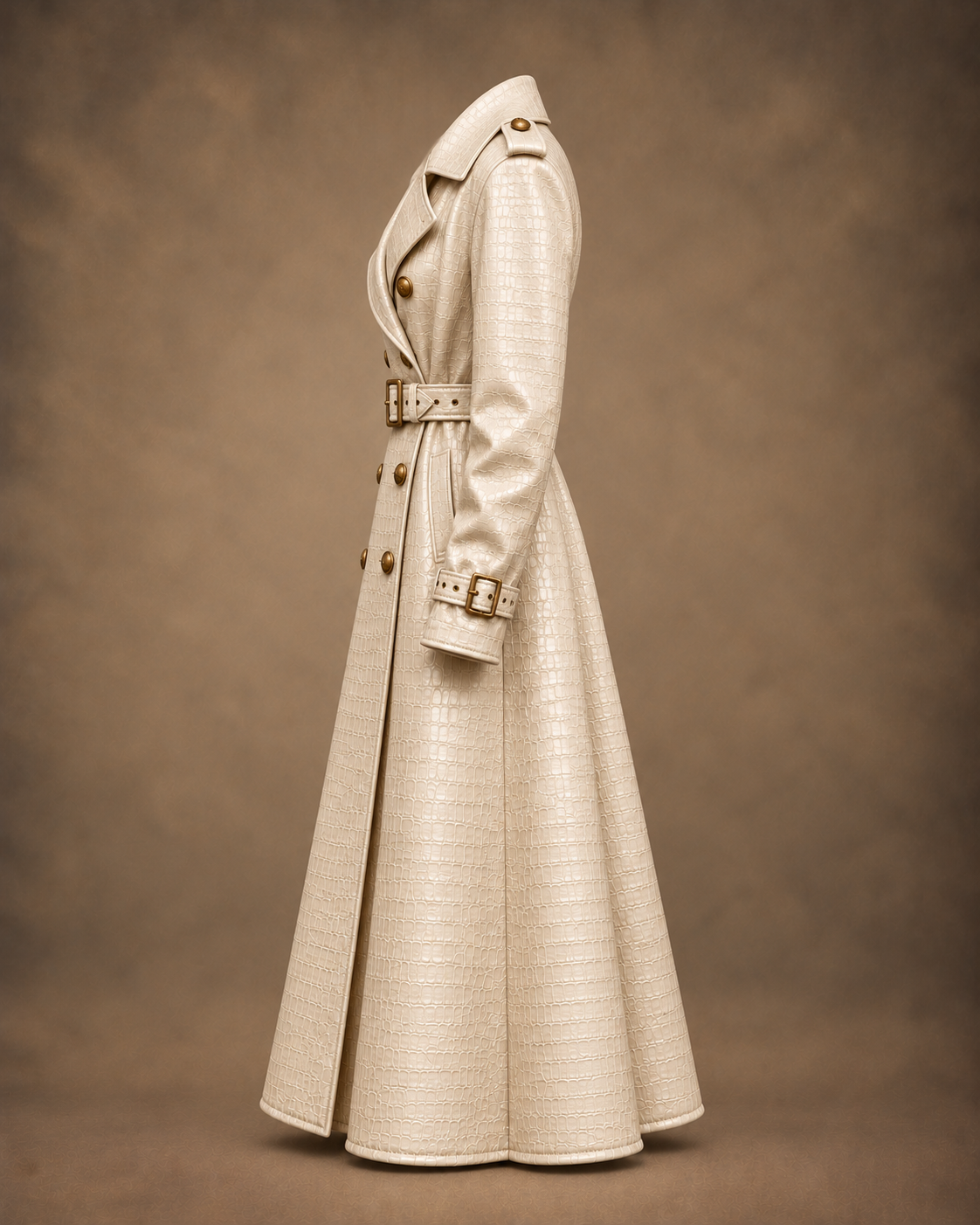 Balci Ateliers – Damen Jacke Balci Edition, mantel, ivory, Seitenansicht