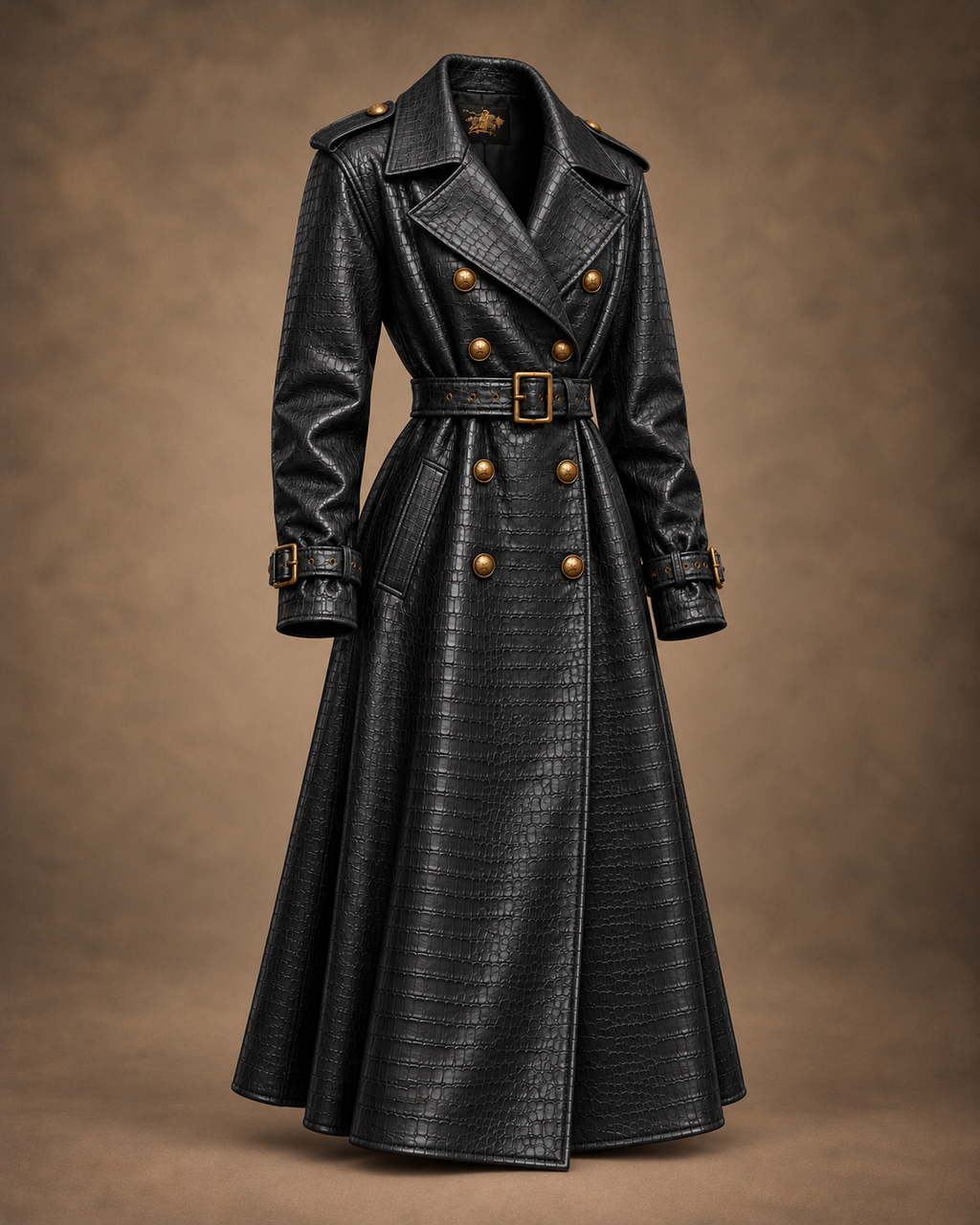 Balci Ateliers – Damen Jacke Balci Edition, mantel, schwarz, Dreiviertelansicht