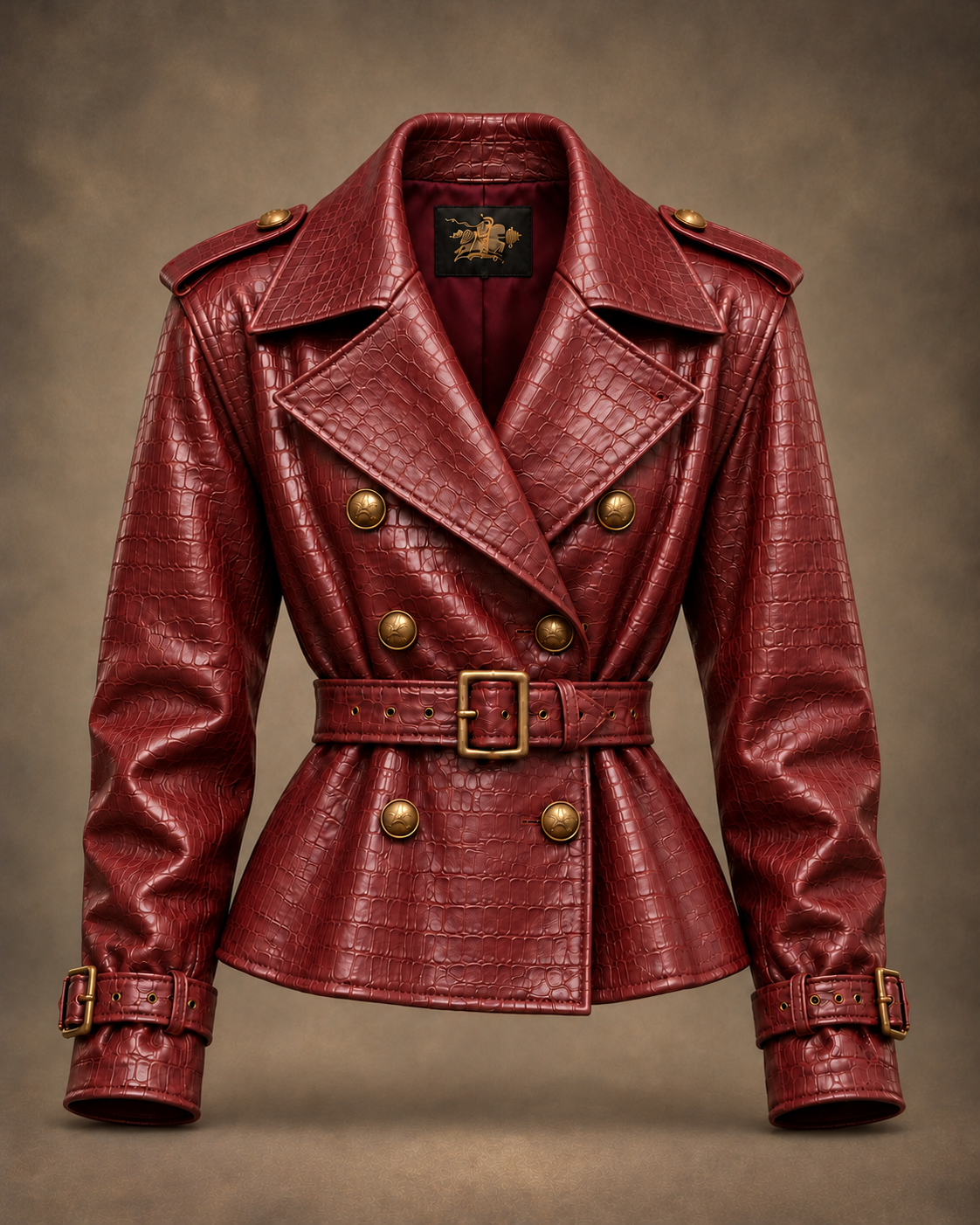 Balci Ateliers – Damen Jacke Balci Edition, taillenlang, Burgund, Vorderansicht