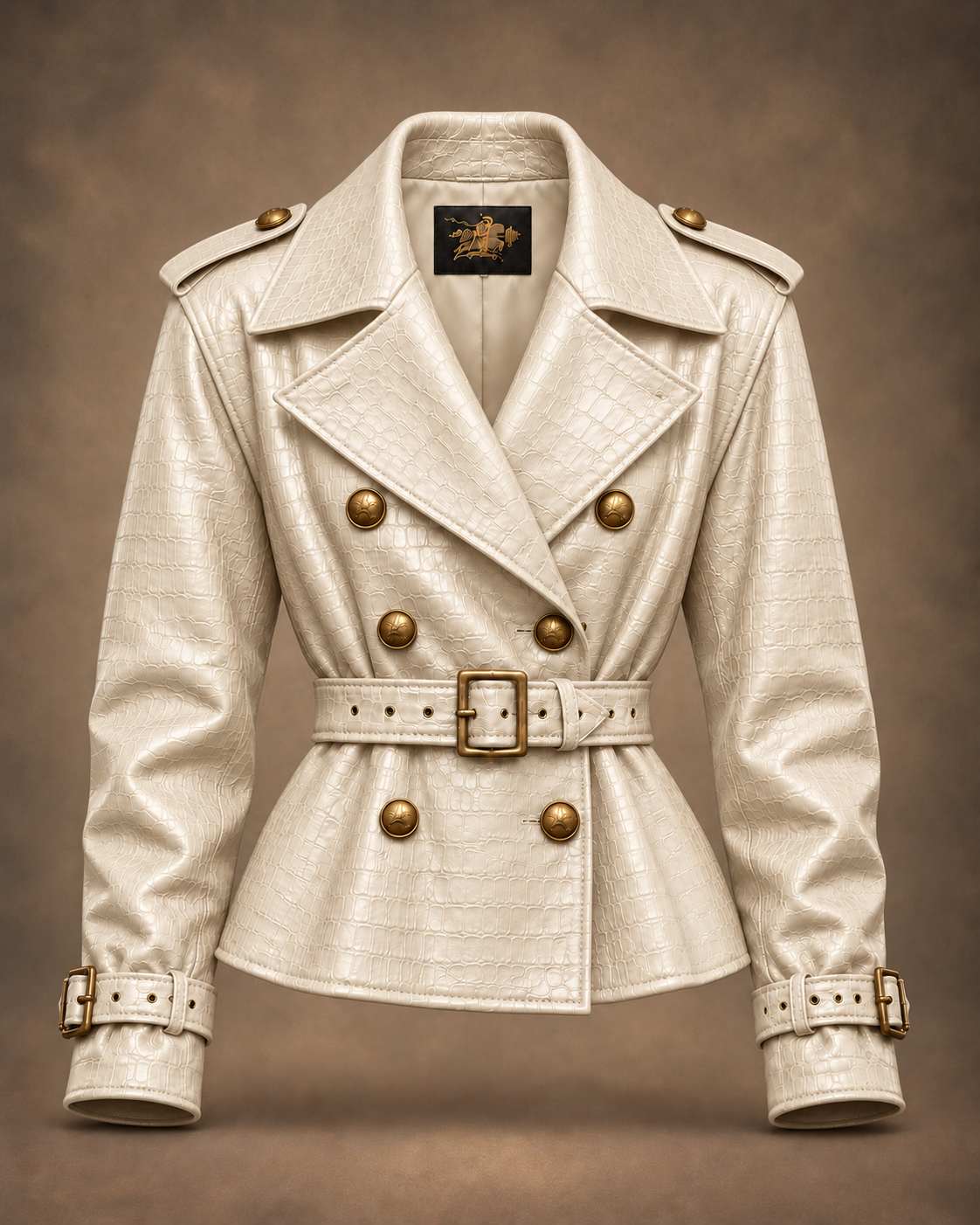Balci Ateliers – Damen Jacke Balci Edition, taillenlang, ivory, Vorderansicht