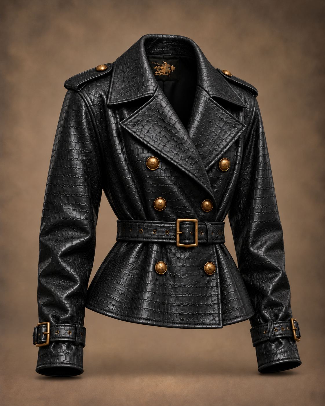 Balci Ateliers – Damen Jacke Balci Edition, taillenlang, schwarz, Dreiviertelansicht