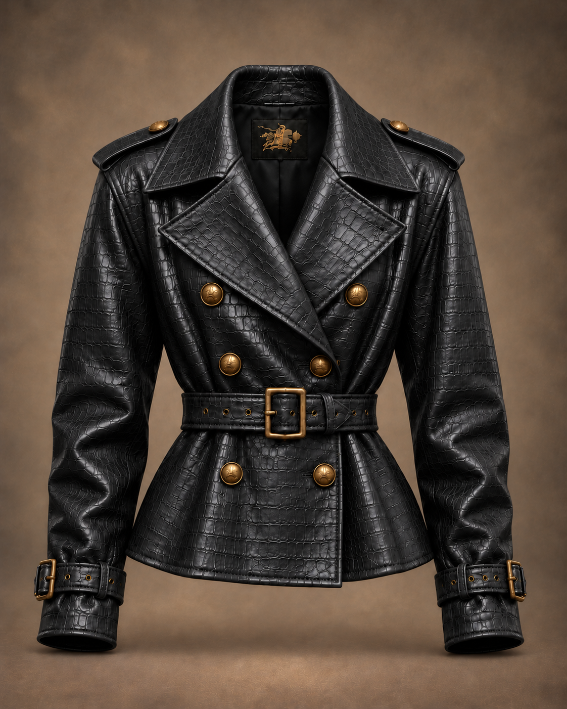 Balci Ateliers – Damen Jacke Balci Edition, taillenlang, schwarz, Vorderansicht